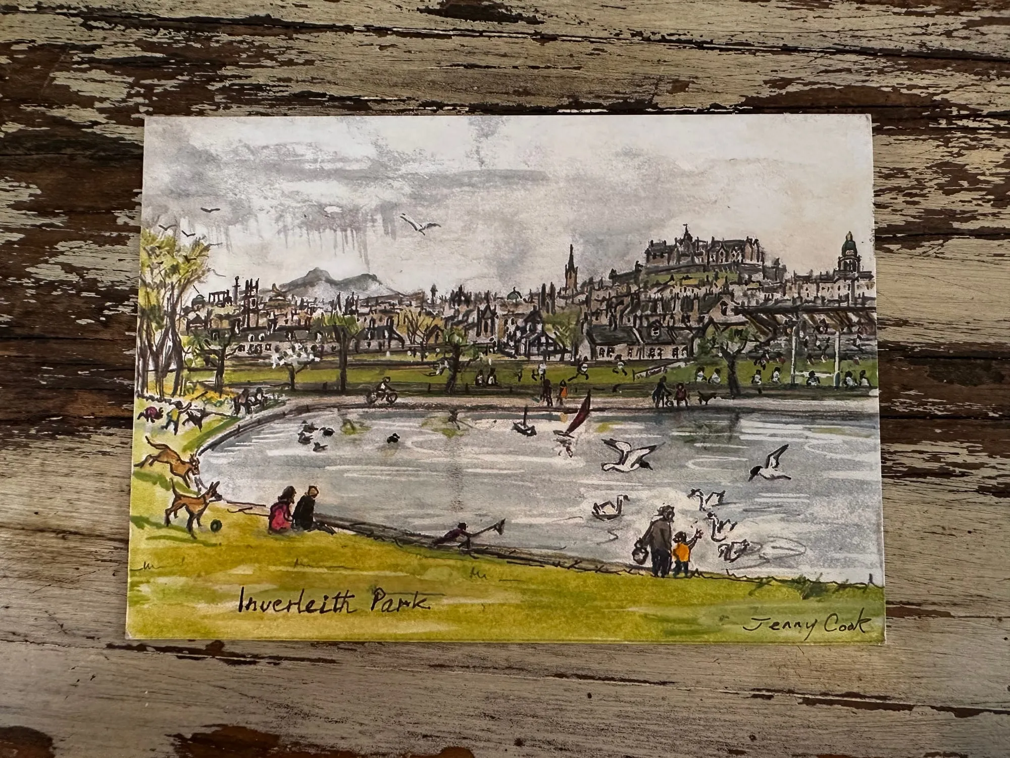 A postcard from Edinburgh, UK